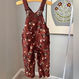 Duluth Trading Co 2T KIDS heirloom, gardening bib overalls